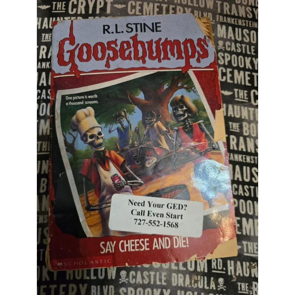 Goosebumps #44 Say Cheese and Die! by R.L. Stine Vintage Horror Paperback